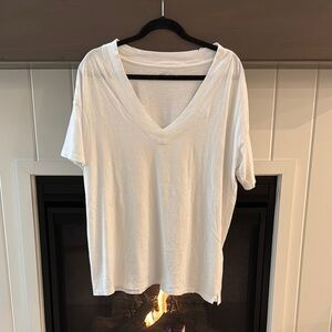 Aerie White V-Neck Women's Top